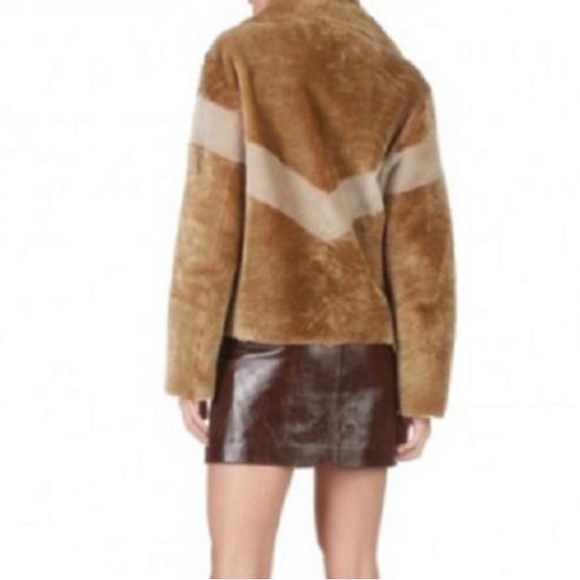 Sandro Samantha Shearling jacket, size 1FR - Picture 11 of 12